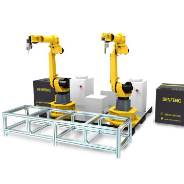 Manutenção simples e conveniente de estação de trabalho de corte e soldagem inteligente de robôs